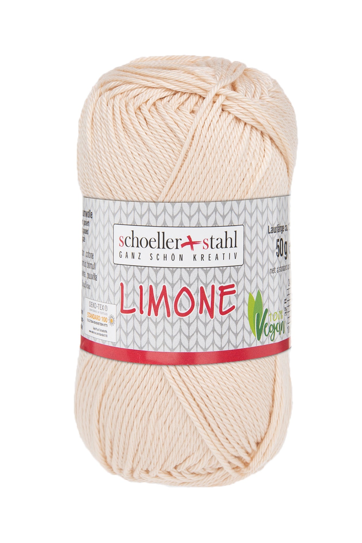 Limone / Knäuel 50g/125m LL / 100% Baumwolle mercerisiert gasiert / vegan