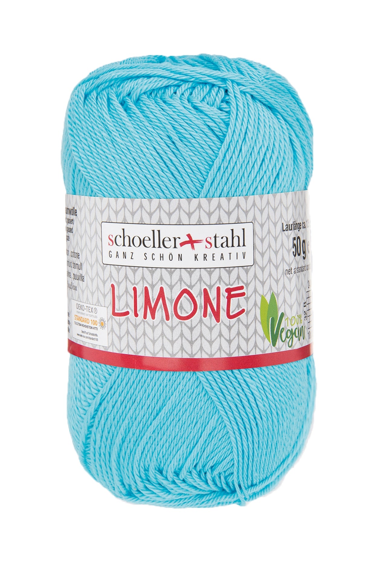 Limone / Knäuel 50g/125m LL / 100% Baumwolle mercerisiert gasiert / vegan