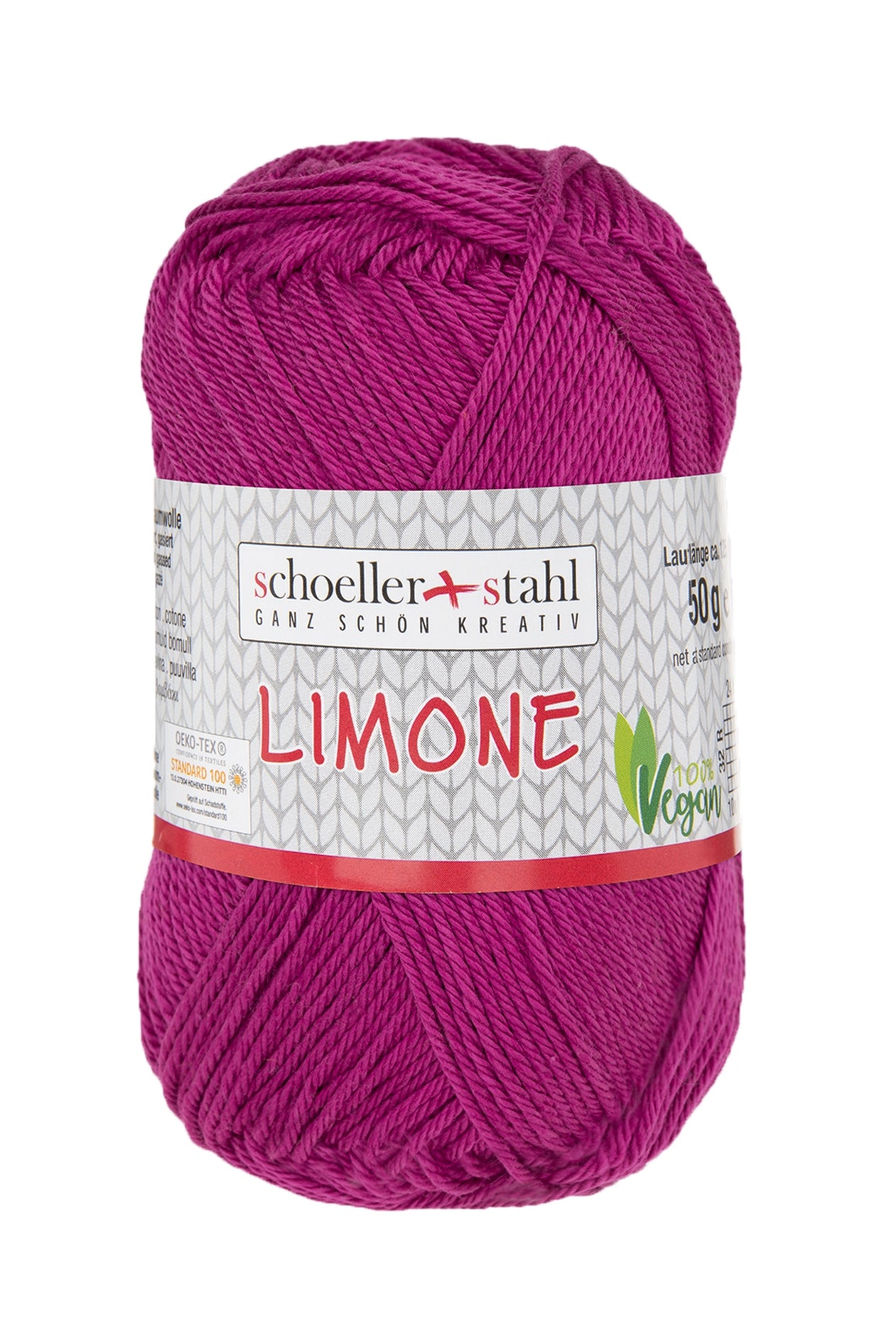 Limone / Knäuel 50g/125m LL / 100% Baumwolle mercerisiert gasiert / vegan