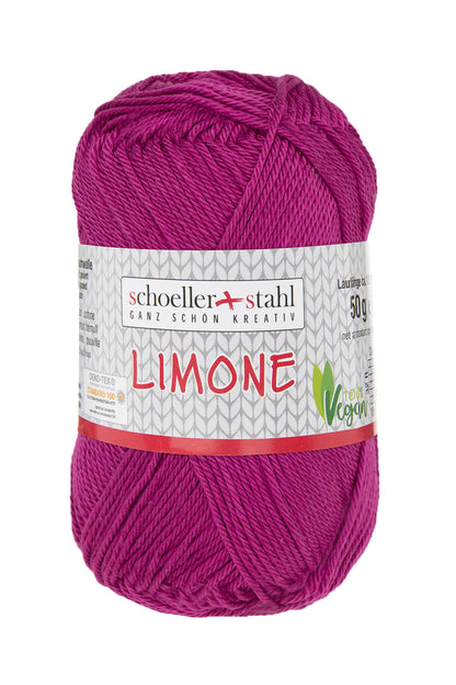 Limone / Knäuel 50g/125m LL / 100% Baumwolle mercerisiert gasiert / vegan