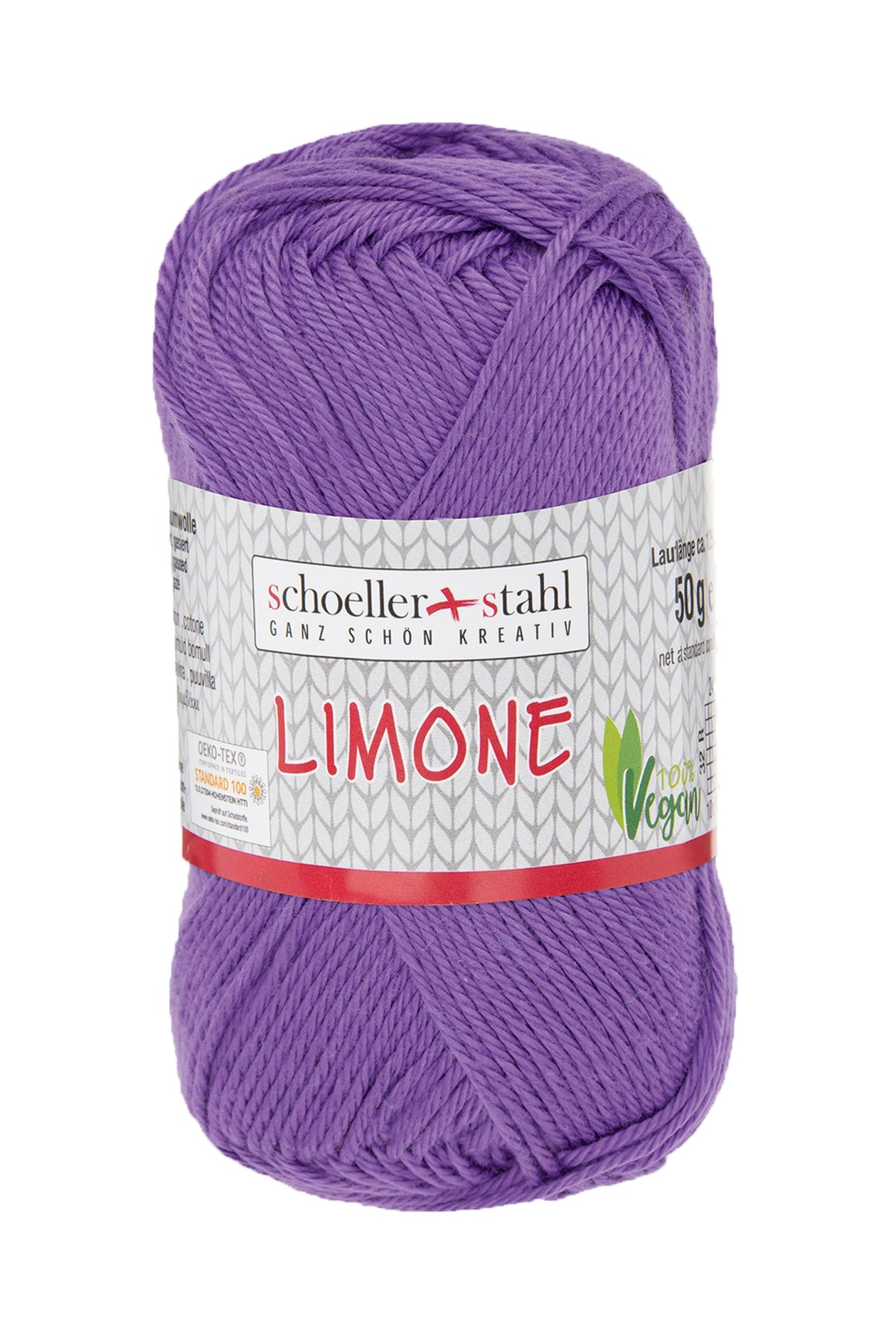 Limone / Knäuel 50g/125m LL / 100% Baumwolle mercerisiert gasiert / vegan