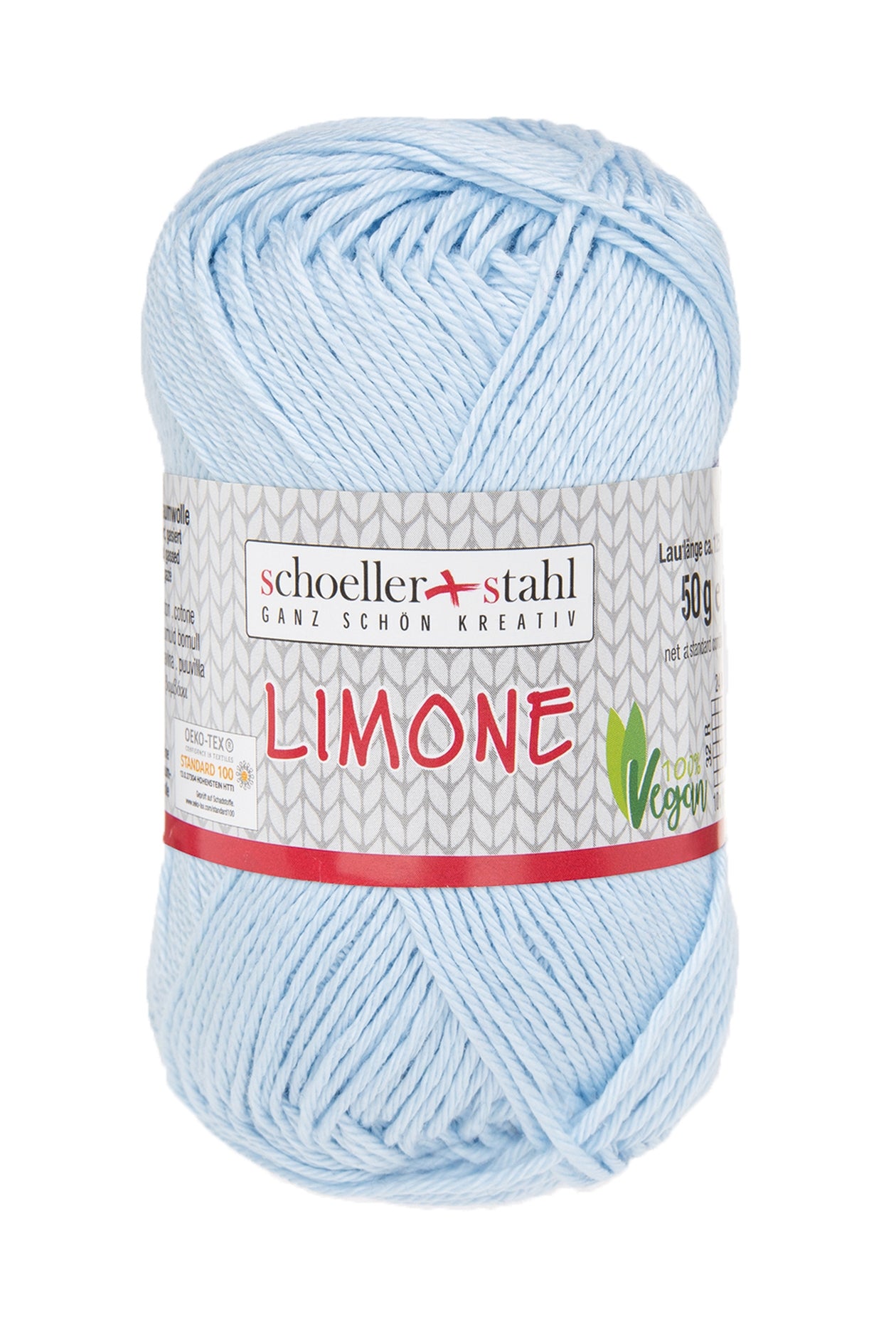 Limone / Knäuel 50g/125m LL / 100% Baumwolle mercerisiert gasiert / vegan