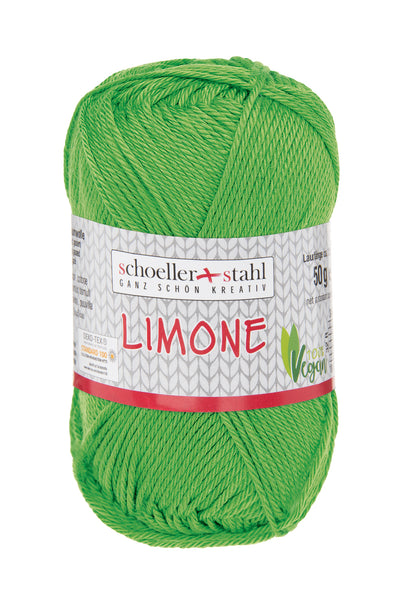 Limone / Knäuel 50g/125m LL / 100% Baumwolle mercerisiert gasiert / vegan