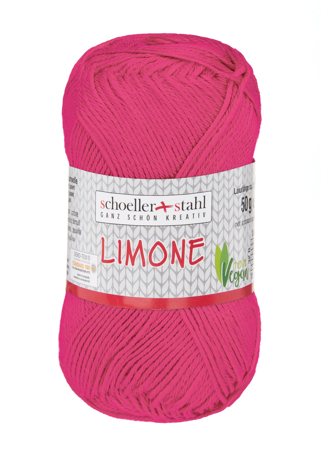 Limone / Knäuel 50g/125m LL / 100% Baumwolle mercerisiert gasiert / vegan