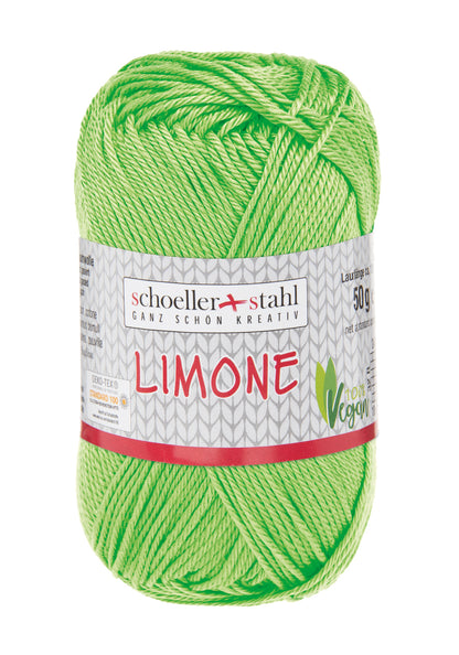 Limone / Knäuel 50g/125m LL / 100% Baumwolle mercerisiert gasiert / vegan