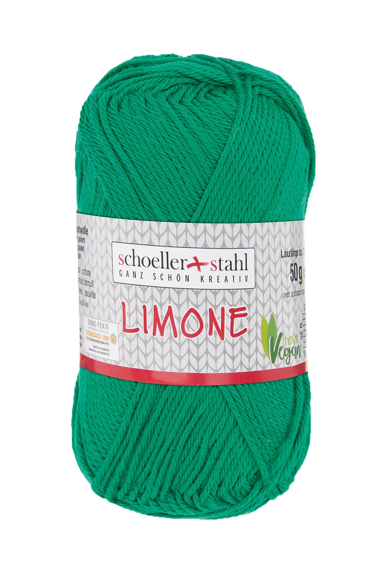 Limone / Knäuel 50g/125m LL / 100% Baumwolle mercerisiert gasiert / vegan
