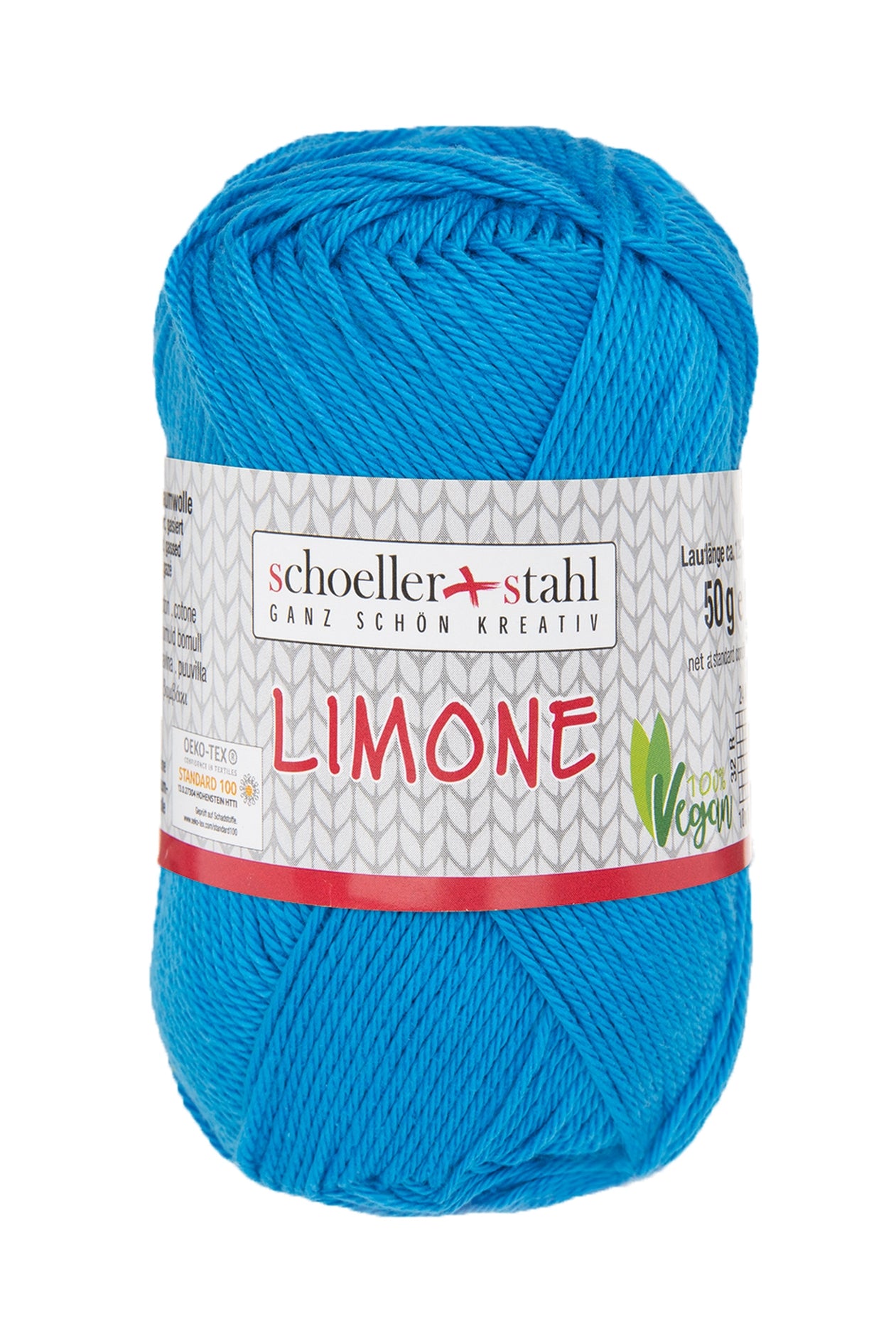 Limone / Knäuel 50g/125m LL / 100% Baumwolle mercerisiert gasiert / vegan