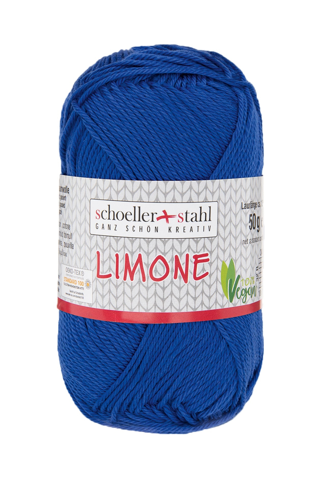 Limone / Knäuel 50g/125m LL / 100% Baumwolle mercerisiert gasiert / vegan