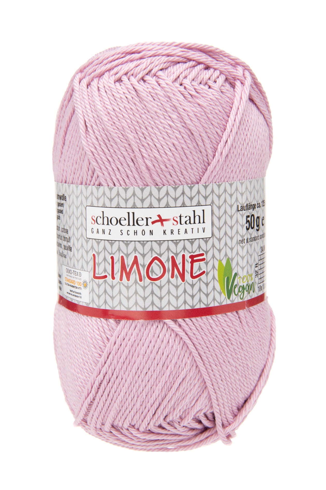 Limone / Knäuel 50g/125m LL / 100% Baumwolle mercerisiert gasiert / vegan