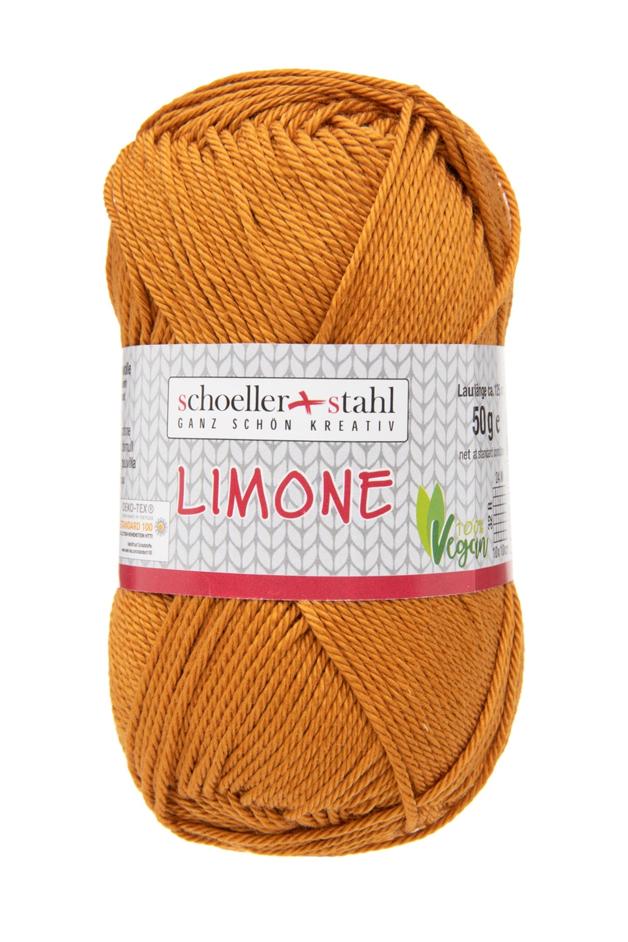 Limone / Knäuel 50g/125m LL / 100% Baumwolle mercerisiert gasiert / vegan