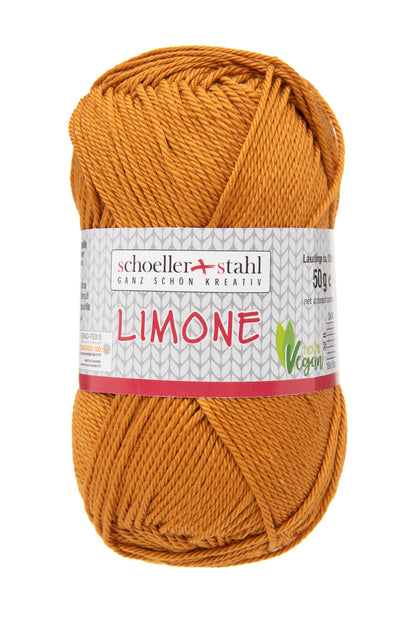 Limone / Knäuel 50g/125m LL / 100% Baumwolle mercerisiert gasiert / vegan