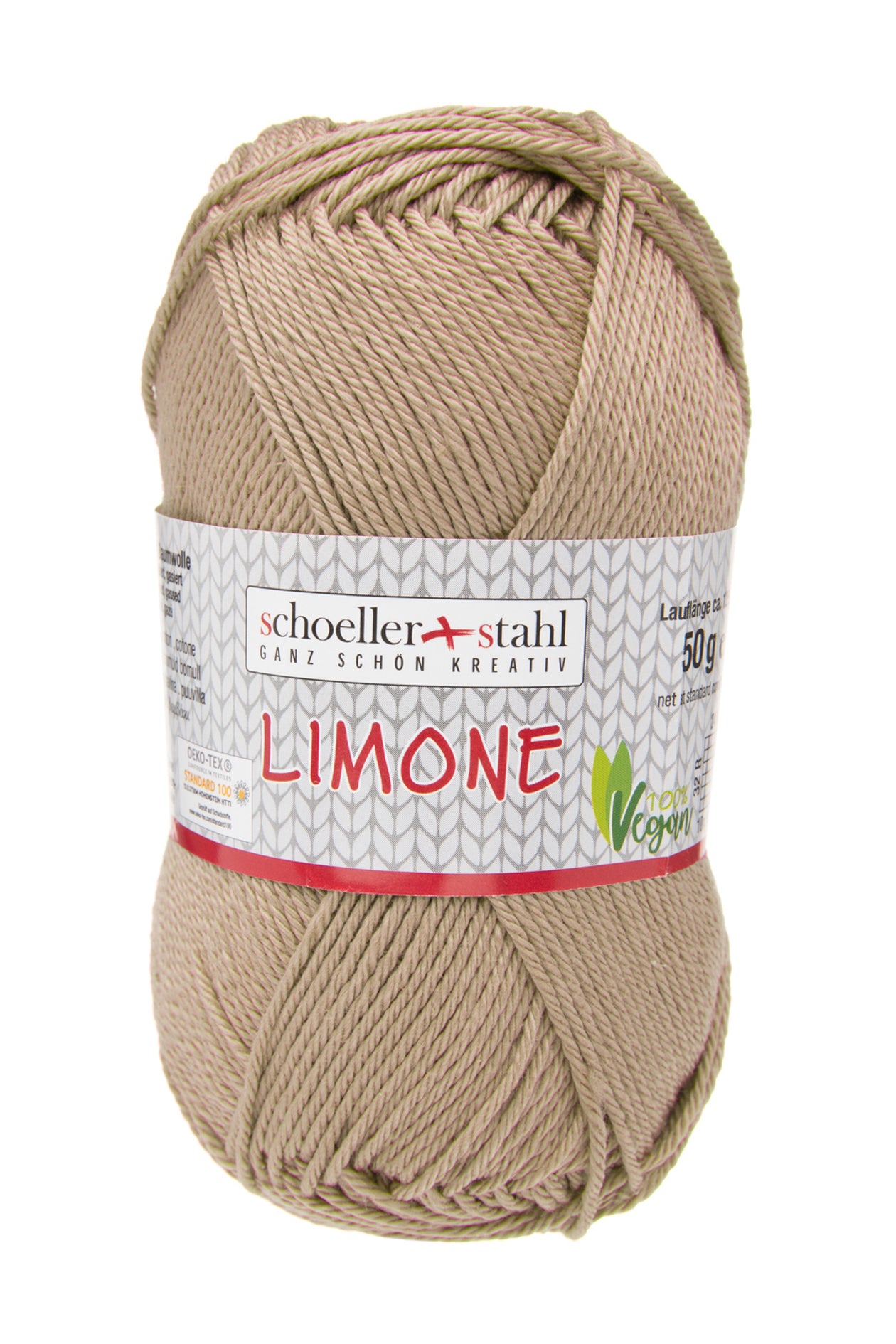 Limone / Knäuel 50g/125m LL / 100% Baumwolle mercerisiert gasiert / vegan
