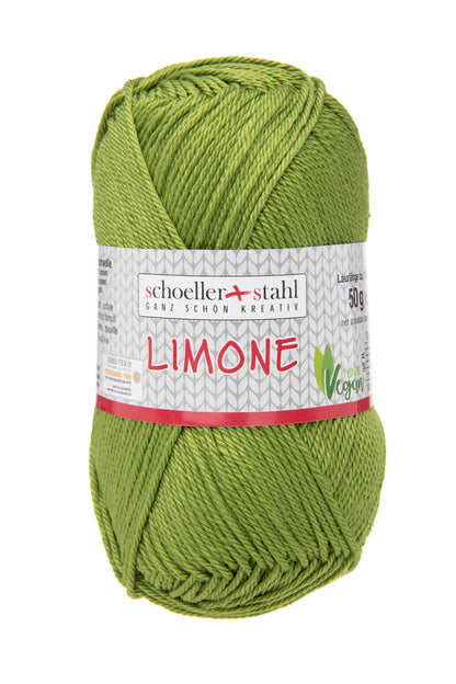 Limone / Knäuel 50g/125m LL / 100% Baumwolle mercerisiert gasiert / vegan