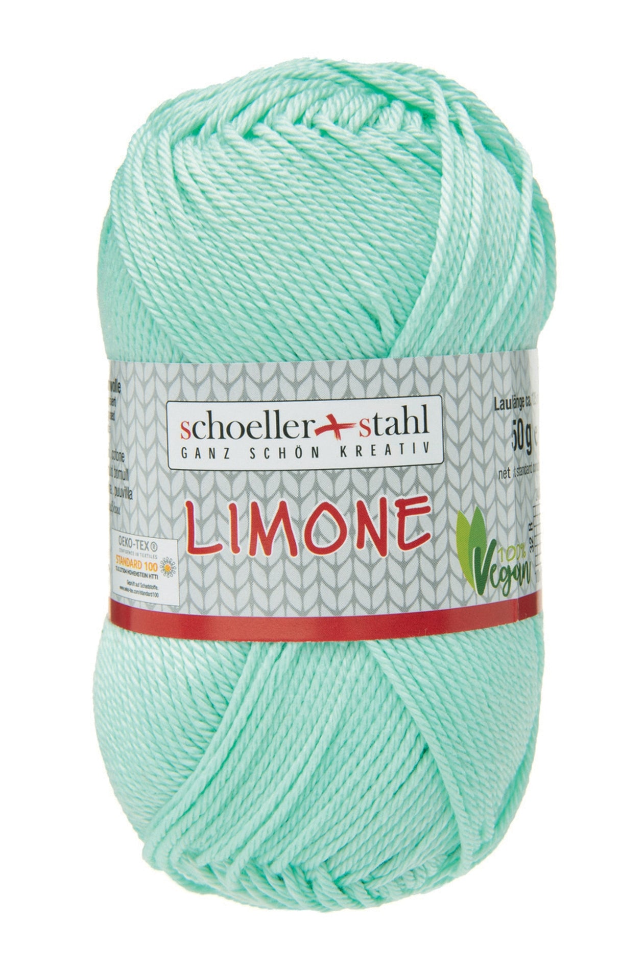 Limone / Knäuel 50g/125m LL / 100% Baumwolle mercerisiert gasiert / vegan