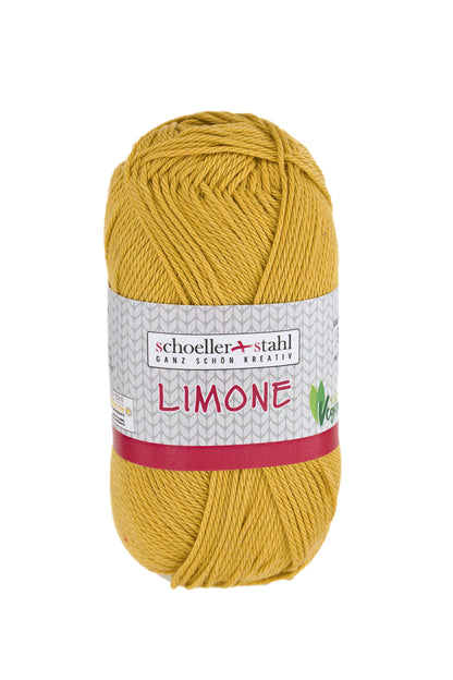 Limone / Knäuel 50g/125m LL / 100% Baumwolle mercerisiert gasiert / vegan