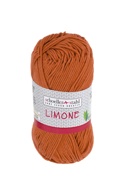 Limone / Knäuel 50g/125m LL / 100% Baumwolle mercerisiert gasiert / vegan