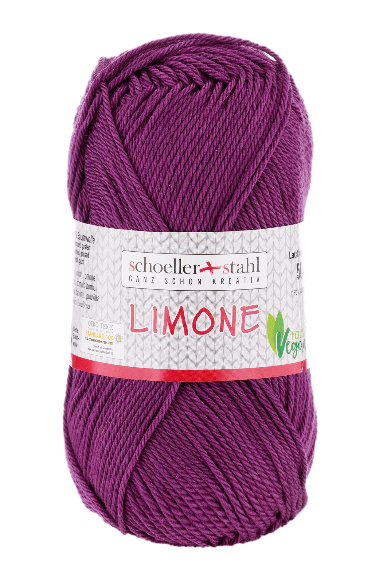 Limone / Knäuel 50g/125m LL / 100% Baumwolle mercerisiert gasiert / vegan