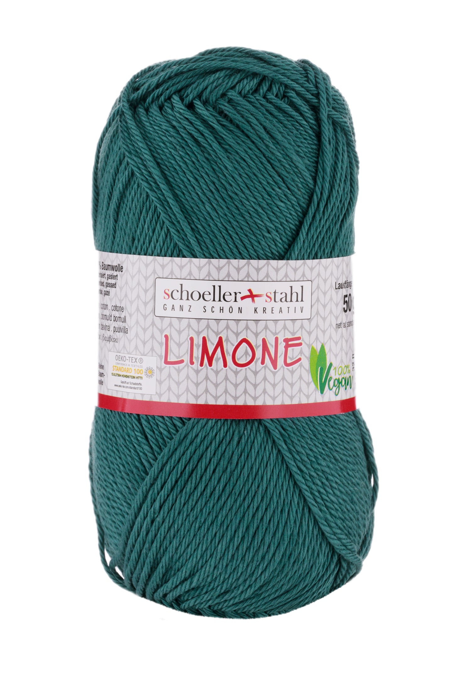 Limone / Knäuel 50g/125m LL / 100% Baumwolle mercerisiert gasiert / vegan