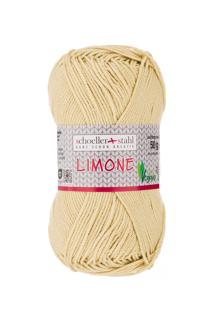 Limone / Knäuel 50g/125m LL / 100% Baumwolle mercerisiert gasiert / vegan