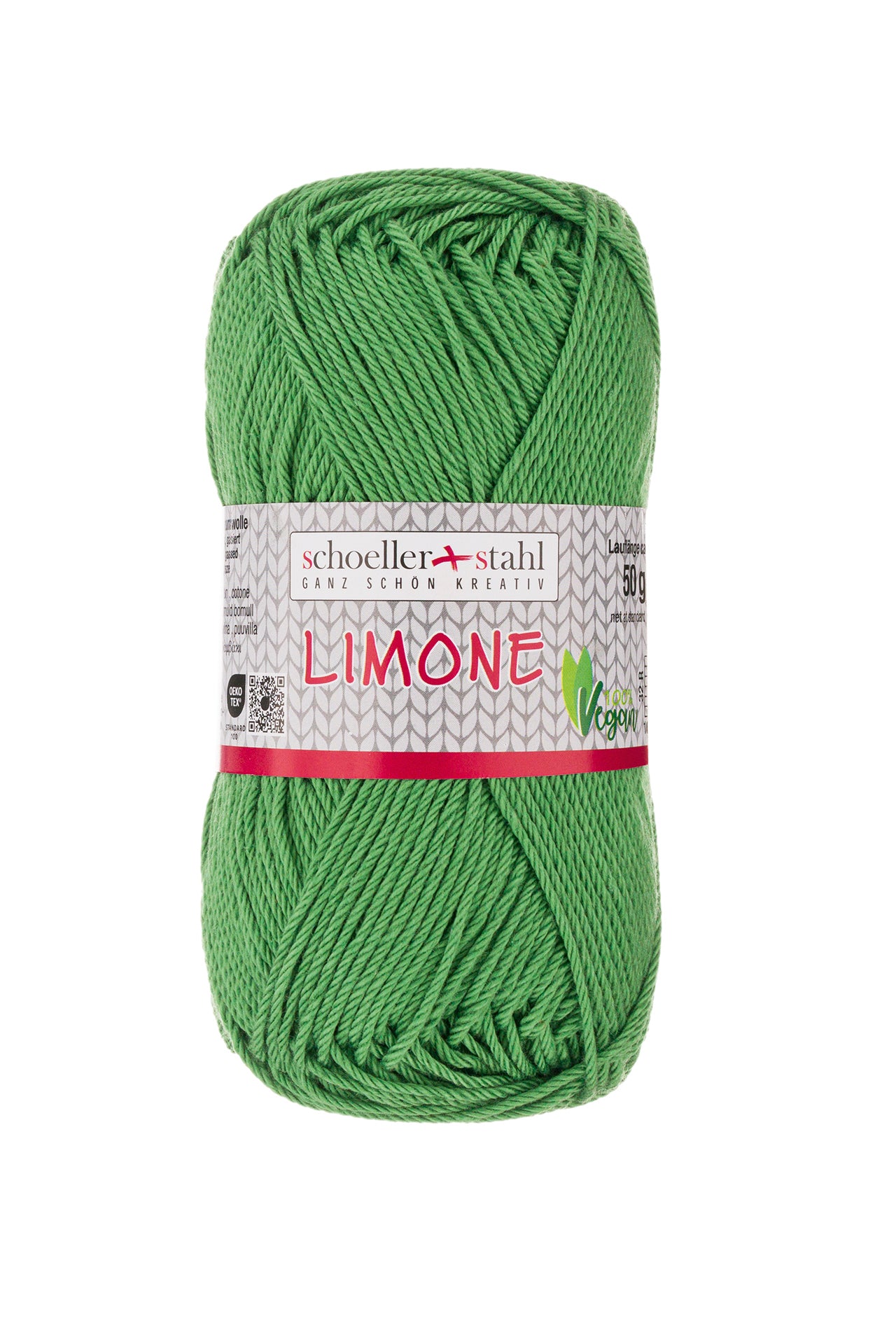 Limone / Knäuel 50g/125m LL / 100% Baumwolle mercerisiert gasiert / vegan