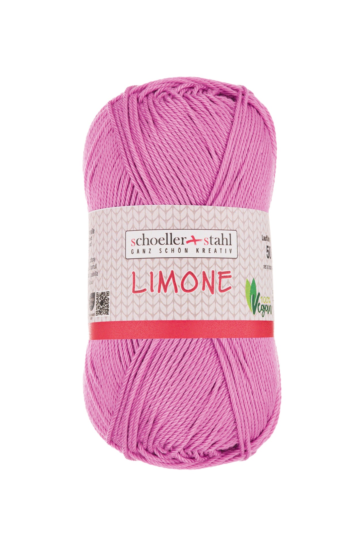 Limone / Knäuel 50g/125m LL / 100% Baumwolle mercerisiert gasiert / vegan