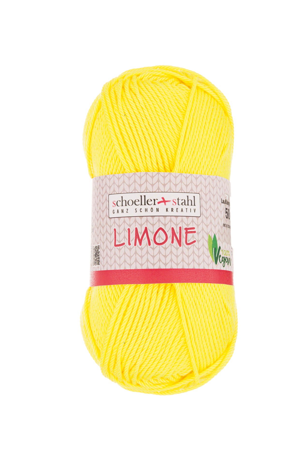 Limone / Knäuel 50g/125m LL / 100% Baumwolle mercerisiert gasiert / vegan