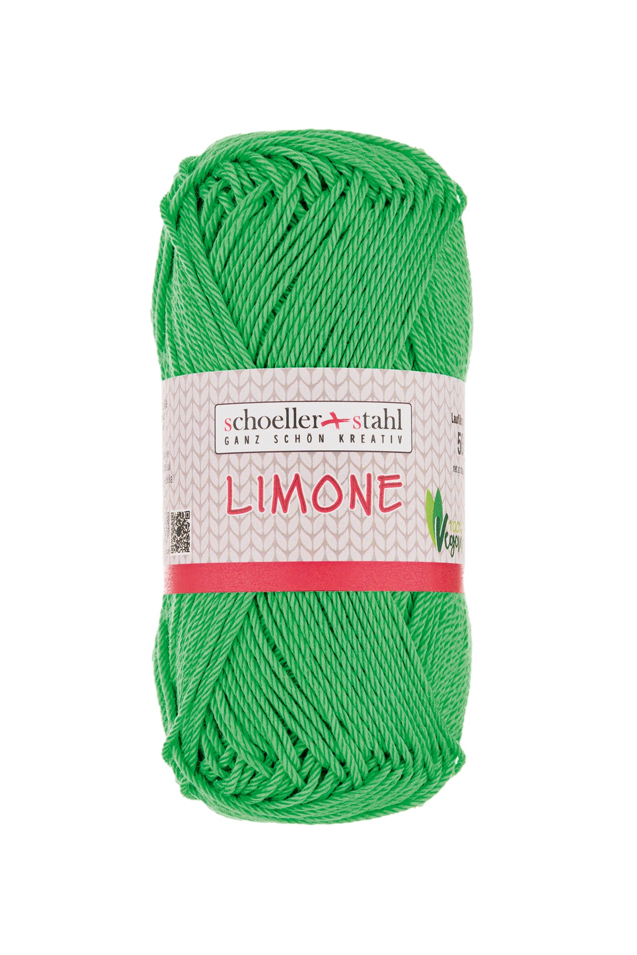 Limone / Knäuel 50g/125m LL / 100% Baumwolle mercerisiert gasiert / vegan