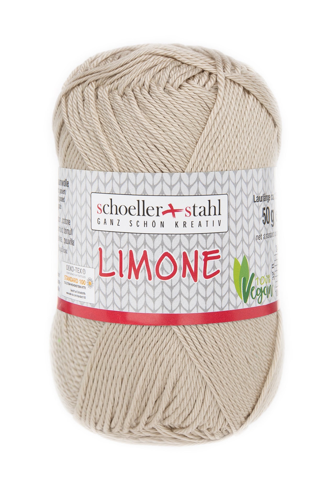 Limone / Knäuel 50g/125m LL / 100% Baumwolle mercerisiert gasiert / vegan
