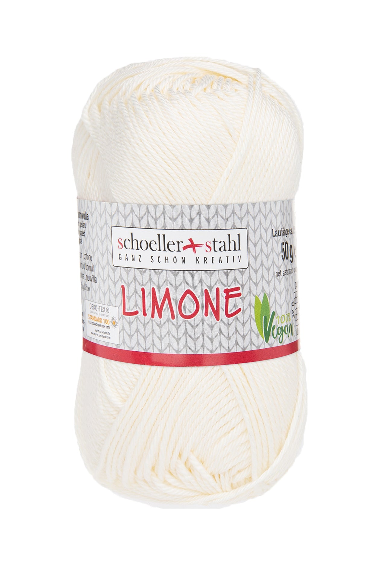 Limone / Knäuel 50g/125m LL / 100% Baumwolle mercerisiert gasiert / vegan