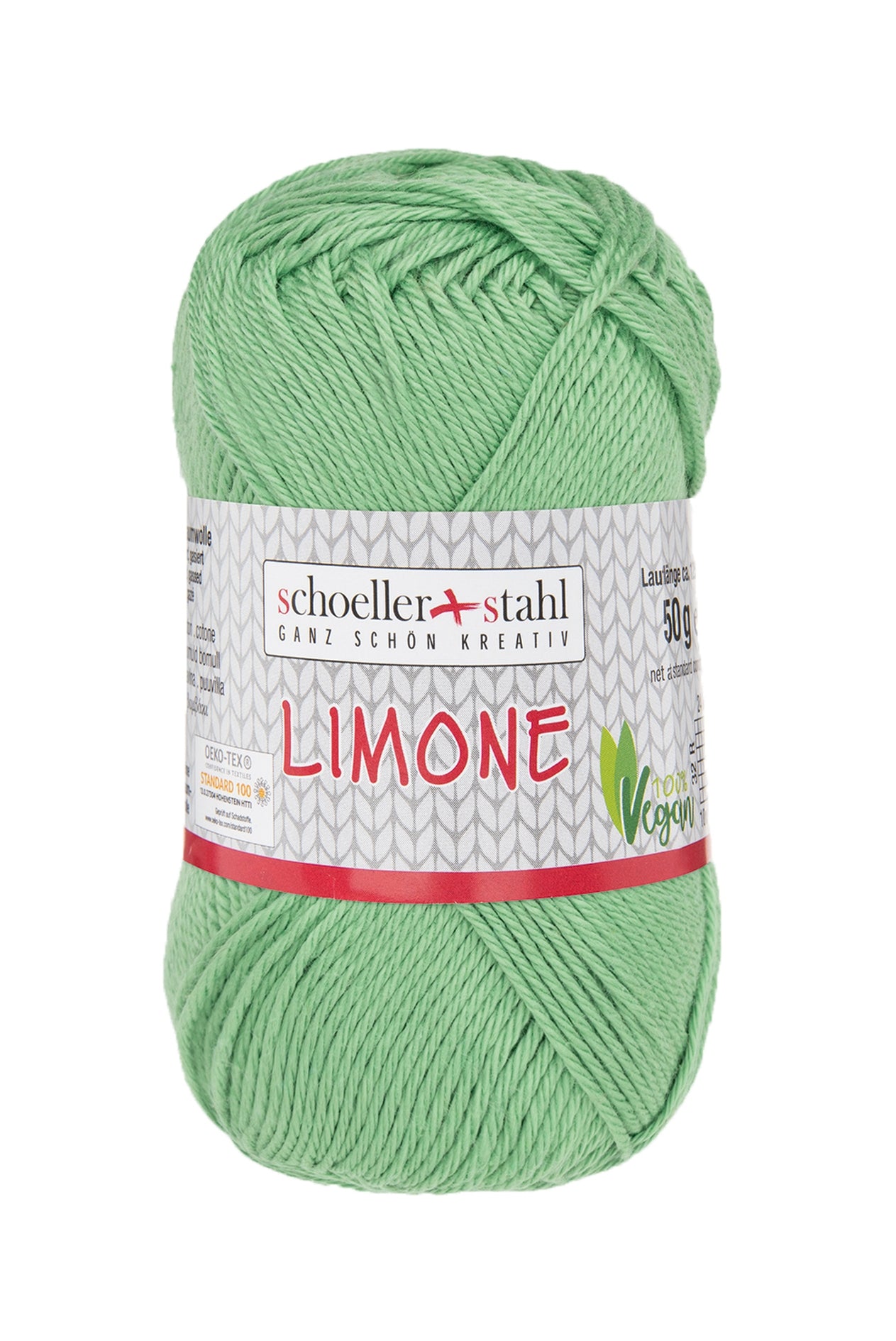 Limone / Knäuel 50g/125m LL / 100% Baumwolle mercerisiert gasiert / vegan