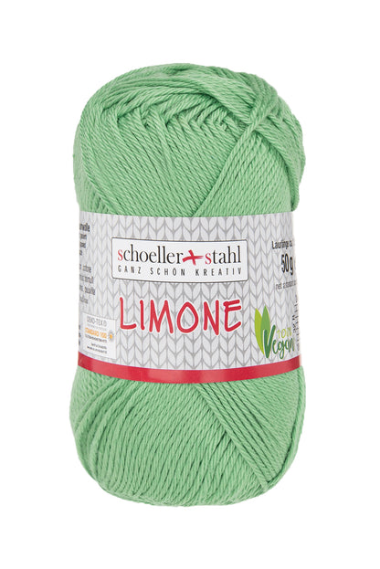 Limone / Knäuel 50g/125m LL / 100% Baumwolle mercerisiert gasiert / vegan