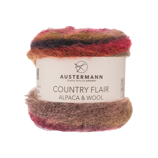 Country Flair / Knäuel 50g/350m LL / 40%Baumwolle/35%Alpaka/25%Wolle