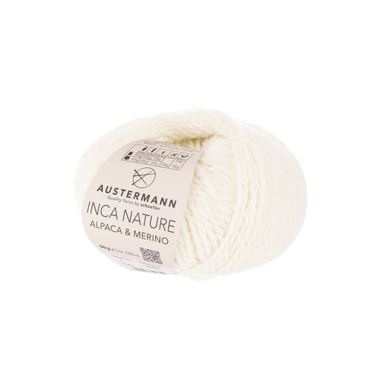 Inca Nature / Knäuel 50g/100m LL / 50% Schurwolle (Merino), 50% Alpaka