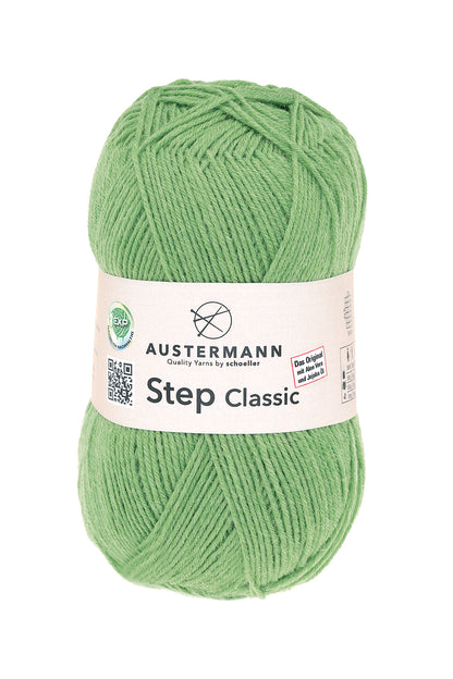 Step 4 Classic / Knäuel 100g/420m LL / 75% Schurwolle/ 25% Polyamid/ Sockenwolle trocknergeeignet / mit Aloe Vera und Jojoba Öl