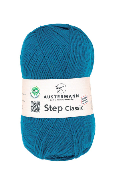 Step 4 Classic / Knäuel 100g/420m LL / 75% Schurwolle/ 25% Polyamid/ Sockenwolle trocknergeeignet / mit Aloe Vera und Jojoba Öl