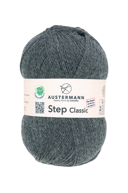 Step 4 Classic / Knäuel 100g/420m LL / 75% Schurwolle/ 25% Polyamid/ Sockenwolle trocknergeeignet / mit Aloe Vera und Jojoba Öl