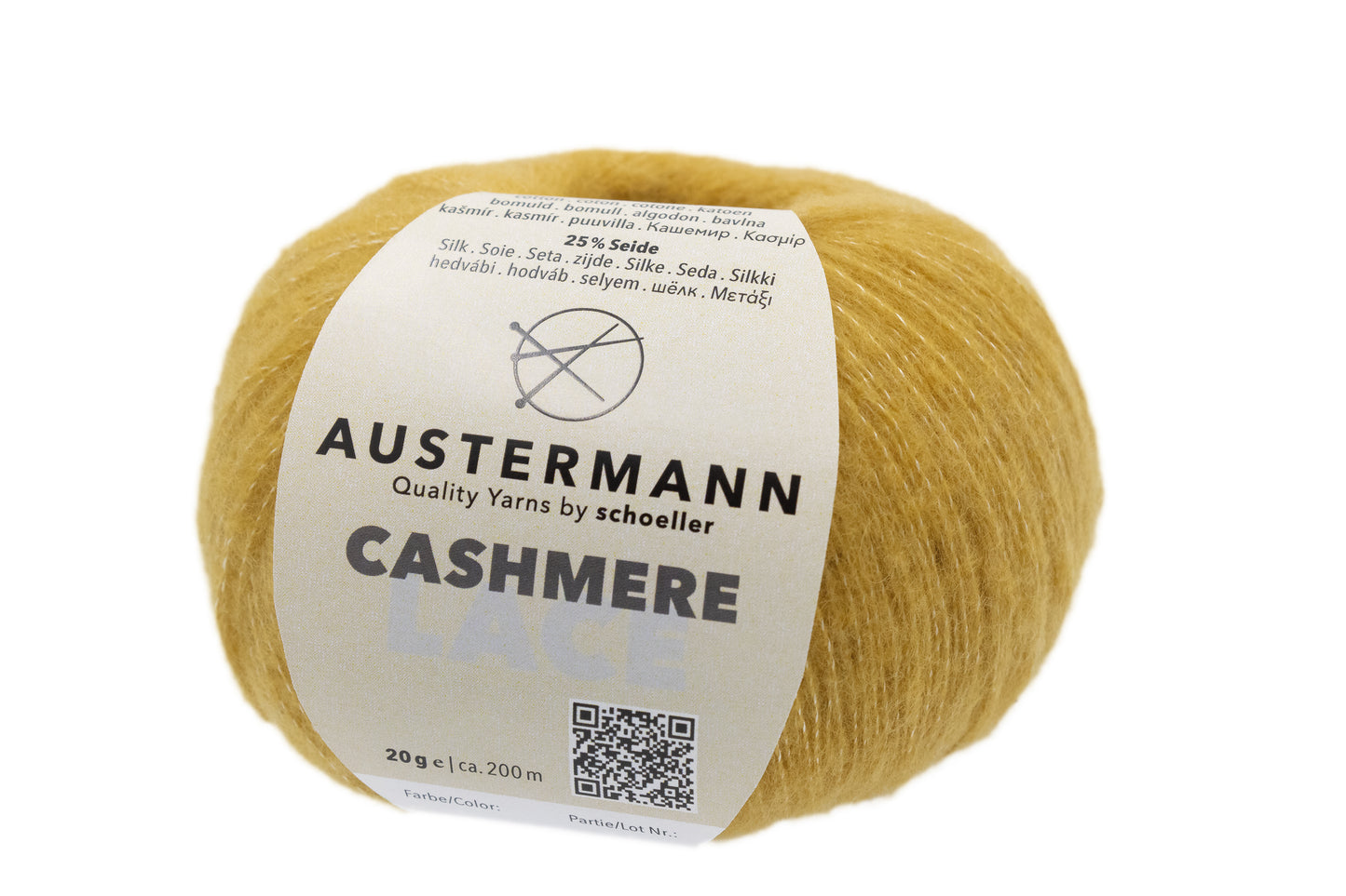 Cashmere Lace / Knäuel 20g/200m / 75% Kashmir 25% Seide