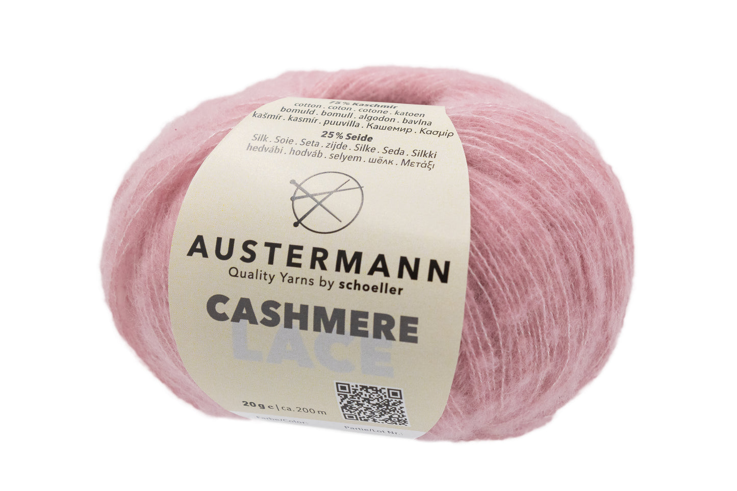 Cashmere Lace / Knäuel 20g/200m / 75% Kashmir 25% Seide