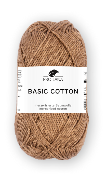 Basic Cotton / Knäuel 50g/125m LL / 100% Baumwolle mercerisiert gasiert