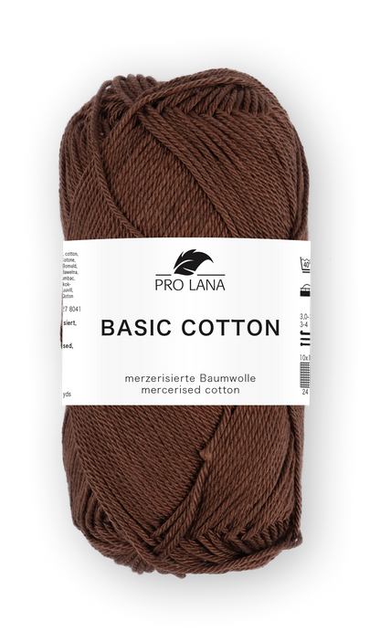 Basic Cotton / Knäuel 50g/125m LL / 100% Baumwolle mercerisiert gasiert
