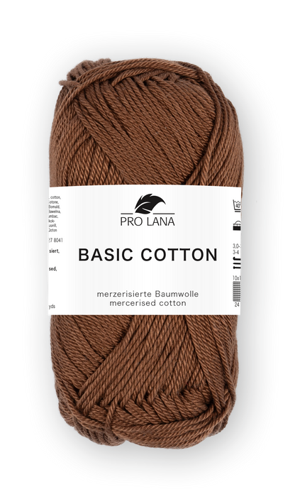 Basic Cotton / Knäuel 50g/125m LL / 100% Baumwolle mercerisiert gasiert