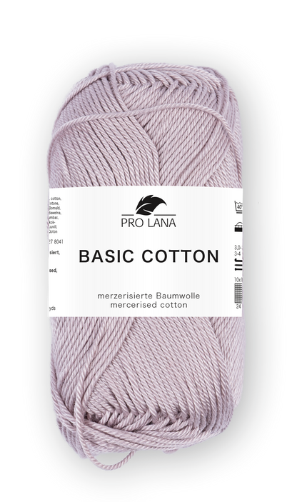 Basic Cotton / Knäuel 50g/125m LL / 100% Baumwolle mercerisiert gasiert
