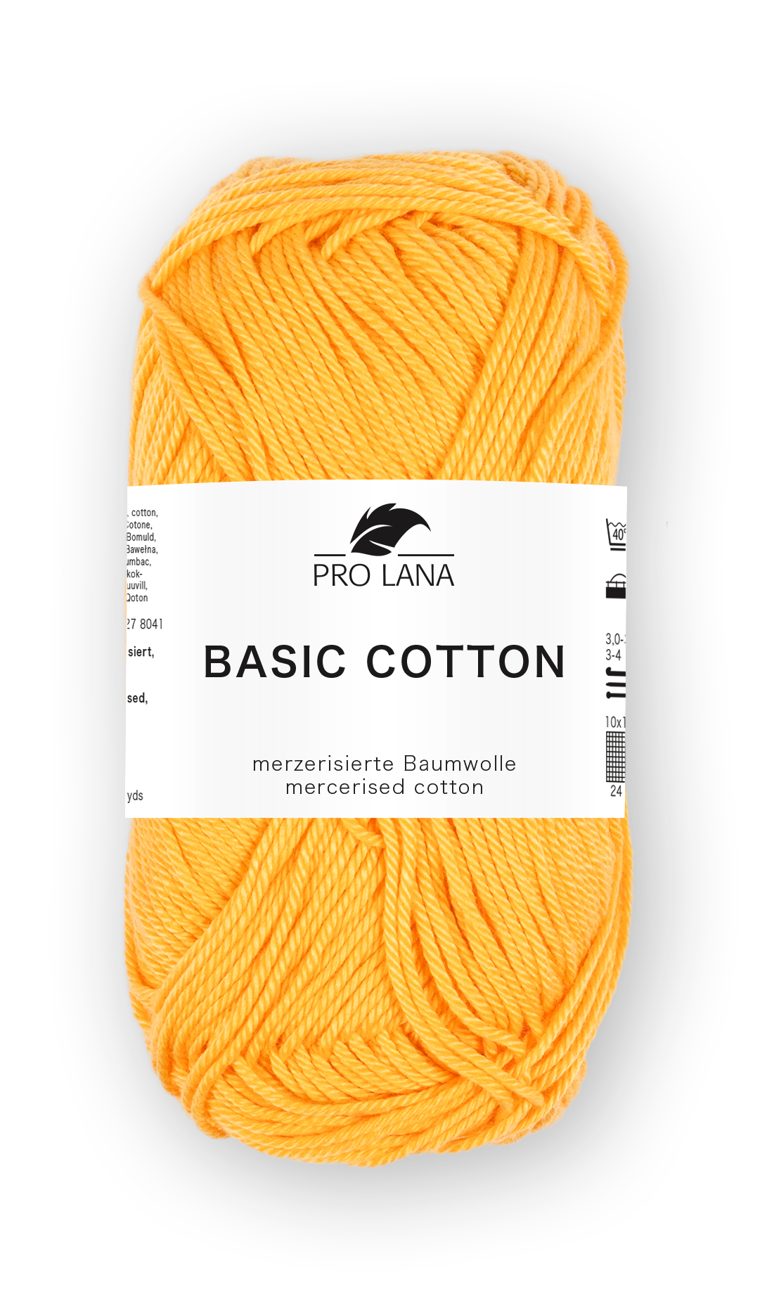 Basic Cotton / Knäuel 50g/125m LL / 100% Baumwolle mercerisiert gasiert