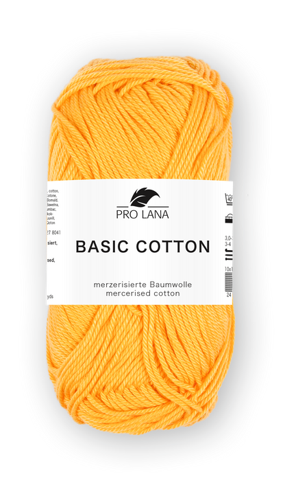 Basic Cotton / Knäuel 50g/125m LL / 100% Baumwolle mercerisiert gasiert