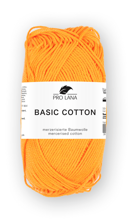 Basic Cotton / Knäuel 50g/125m LL / 100% Baumwolle mercerisiert gasiert