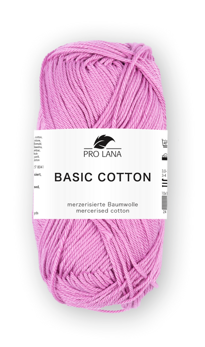 Basic Cotton / Knäuel 50g/125m LL / 100% Baumwolle mercerisiert gasiert