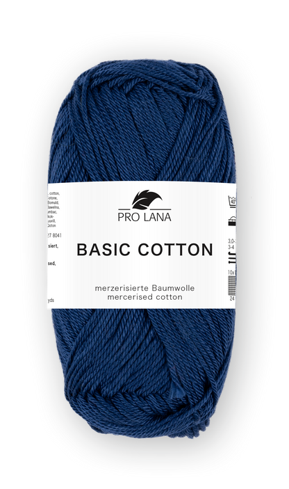 Basic Cotton / Knäuel 50g/125m LL / 100% Baumwolle mercerisiert gasiert