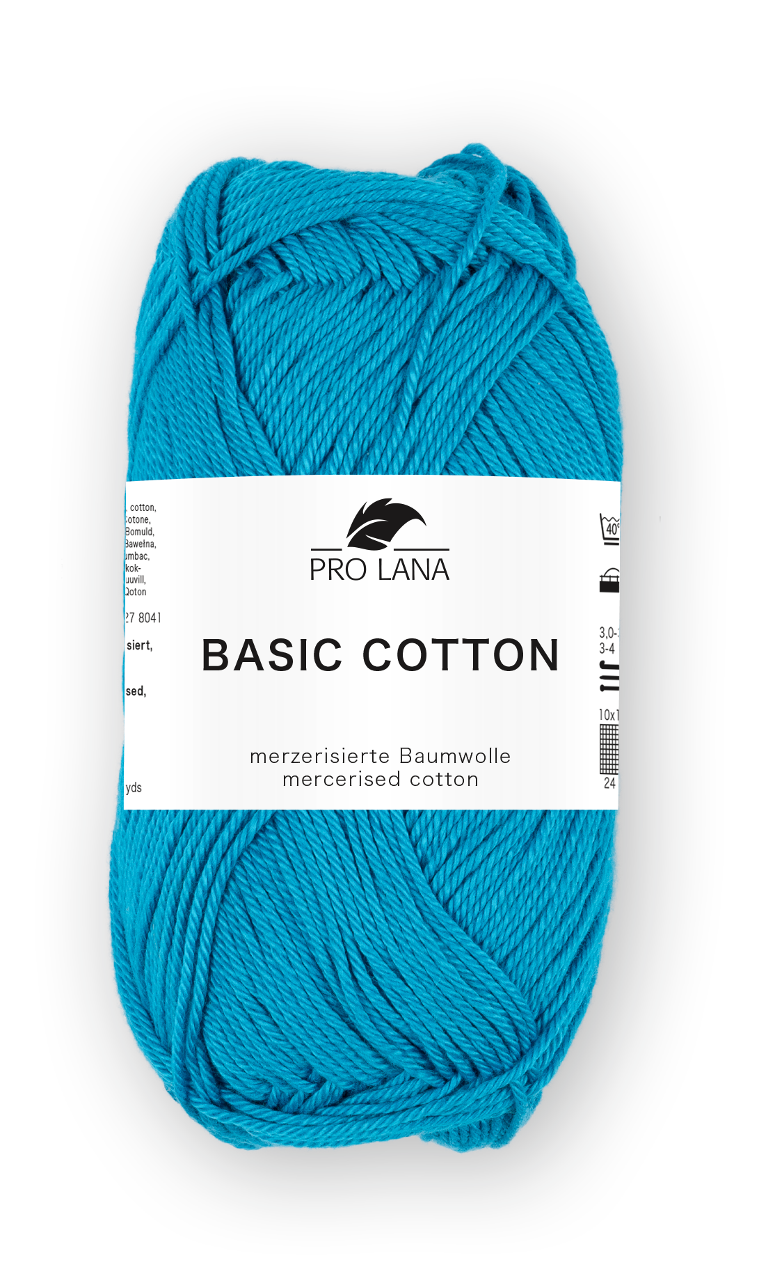 Basic Cotton / Knäuel 50g/125m LL / 100% Baumwolle mercerisiert gasiert