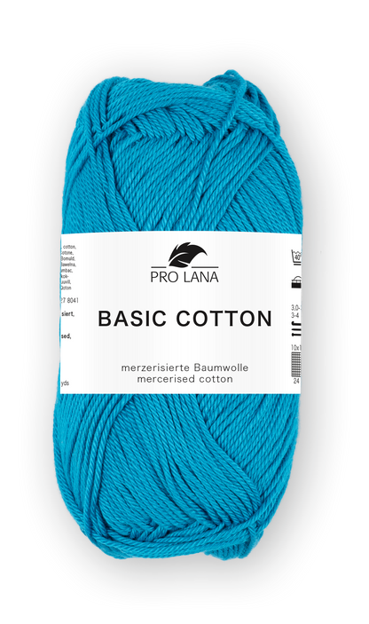 Basic Cotton / Knäuel 50g/125m LL / 100% Baumwolle mercerisiert gasiert