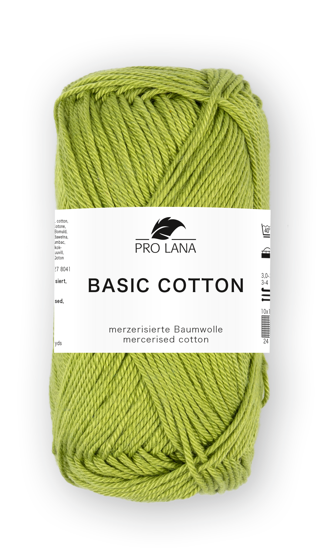 Basic Cotton / Knäuel 50g/125m LL / 100% Baumwolle mercerisiert gasiert